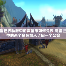 魔兽世界私服中的声望币如何兑换 魔兽世界中的两个角色加入了同一个公会
